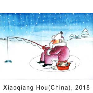 Xiaoqiang Hou(China), Animal Cartoon Contest, Belgrad, Serbia, 2018