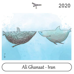Ali Ghanaat (Iran), 11th International Eskisehir Cartoon Festival, 2020
