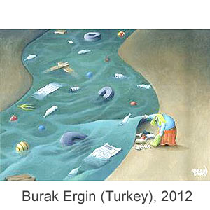 Burak Ergin (Turkey), 40th WORLD GALLERY OF CARTOONS  SKOPJE 2012