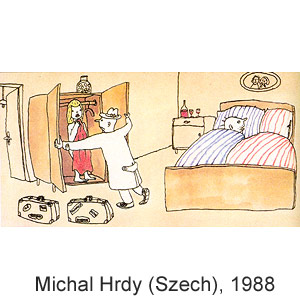 Michal Hrdy, Dikobraz(Praha), # 44, 1988